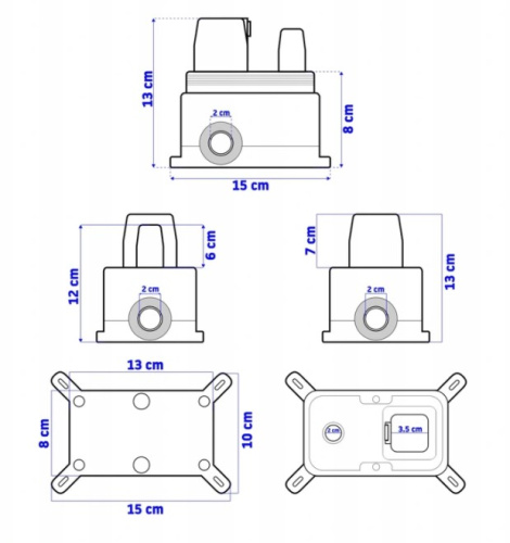 Душевая система Rea Lungo Black P4112