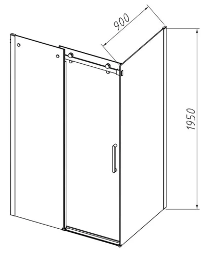 Душевой уголок Vincea Como-N VSR-4CN9012CGB