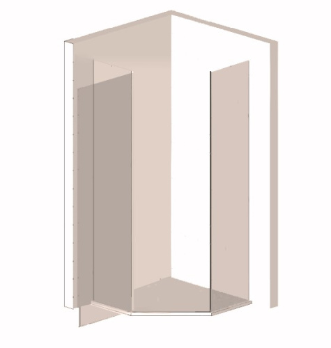 Душевой уголок Vincea Stresa VSP-1S100CLB