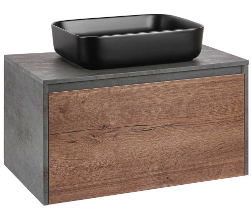 Тумба подвесная Vincea Mesa 800 T.Oak + Beton VMC-2MS800TB