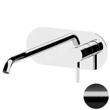 Смеситель для раковины Remer Metrica MC15LCFP, черный брашированный хром