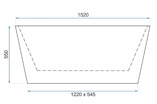 Ванна акриловая Rea MILANO 150 W2000