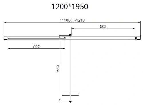 Душевая дверь Vincea Slim 8mm VDP-4SL120CLG