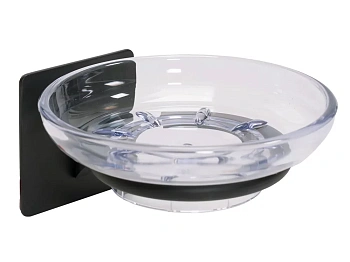 Мыльница подвесная Rea black matt 77038