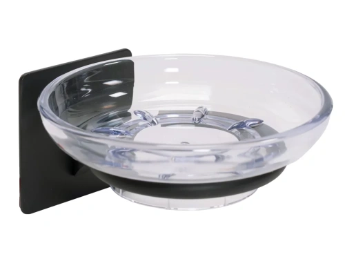 Мыльница подвесная Rea black matt 77038