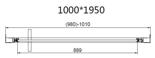 Душевая дверь Vincea Slim 8mm VDP-4SL100CL