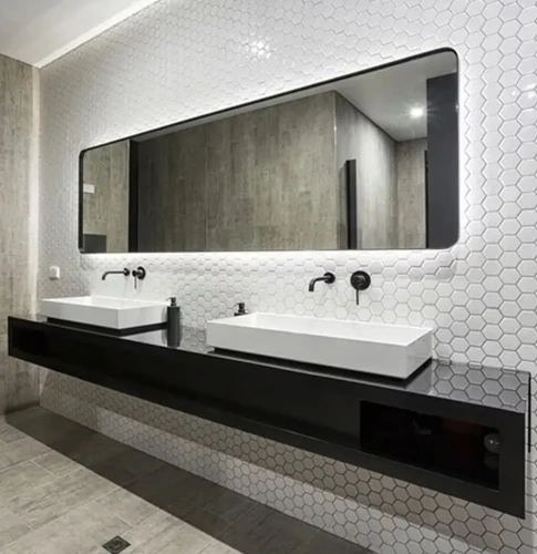 Смеситель для умывальника Rea Lungo long black matt B0371