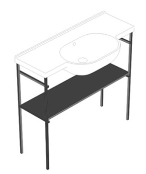 Структура напольная для раковины Globo Mode ME003SAR