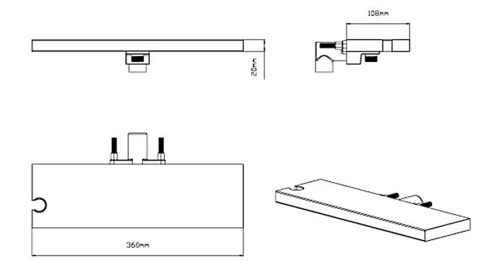 Душевая система Vincea Inspire VSFW-3I21T1RCH