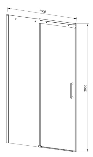 Душевая дверь Vincea Dice VDS-4D160CLGM