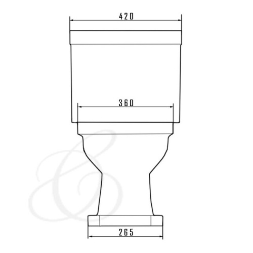 Унитаз напольный Caprigo Tempo 4713