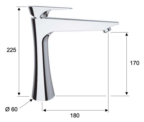 Смеситель для раковины Daniel Diva DV607BDP