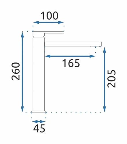 Смеситель для умывальника Rea Verso Brush Gold B6564