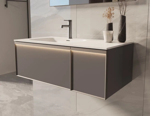 Тумба подвесная Vincea Elise VMC-4EL100MG-L серый матовый