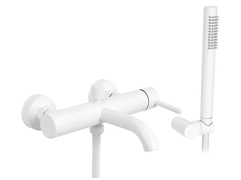 Смеситель для ванны Rea Lungo white B8030