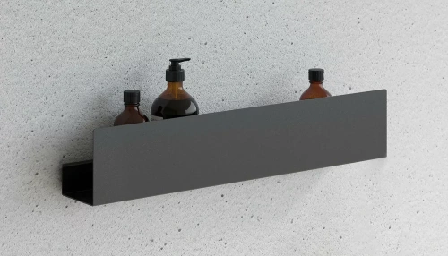 Полка для ванной Rea SF04-600-B black matt 06004