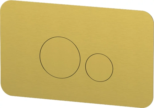 Кнопка смыва Remer RB810BG золото брашированное