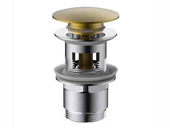 Донный клапан для раковины Vincea DPU-1B01BG с переливом