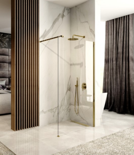 Душевая стенка Rea Aero Gold 120x195 K8443