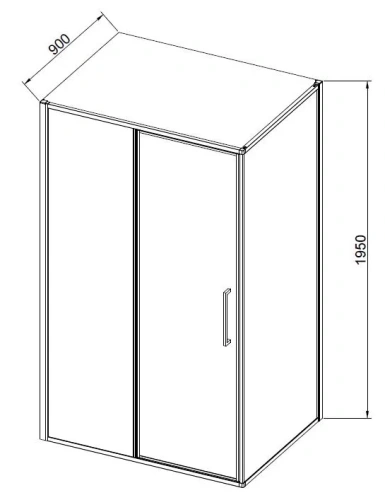 Душевой уголок Vincea Slim 8mm VSR-4SLP9012CLG