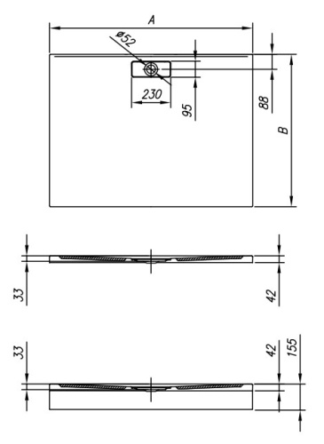 Душевой поддон Kolpa-san Drop 140x90 986620