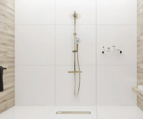 Трап для душа Rea Pure Neo Mirror Gold Pro 600 G5610