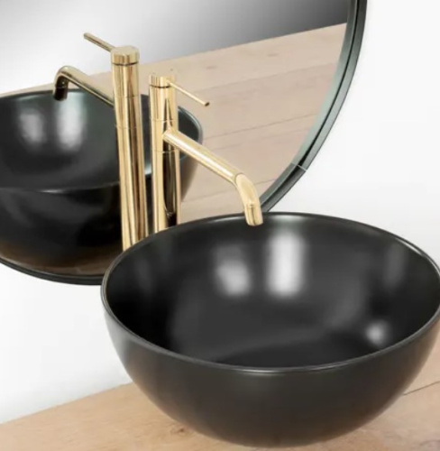 Смеситель для умывальника Rea Lugano Slim Gold B5002