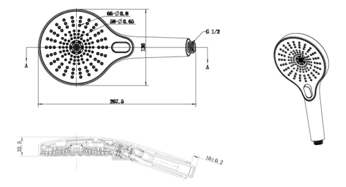 Ручной душ со шлангом Vincea Inspire VSHN-3I1HGM