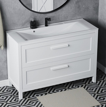 Тумба напольная Vela Фаворит массив 120Н (белый) под Milen TU69503