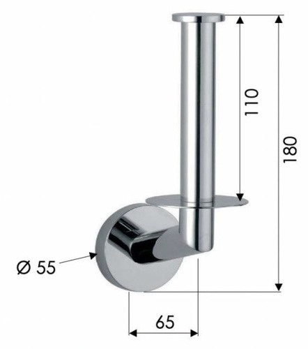 Бумагодержатель Remer Guest GS62DO, золото глянцевое