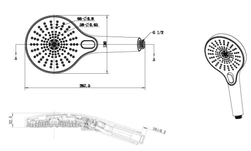 Душевая система Vincea Inspire VSFW-433TI1GM