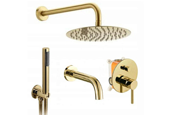 Душевая система Rea Lungo Gold P4125