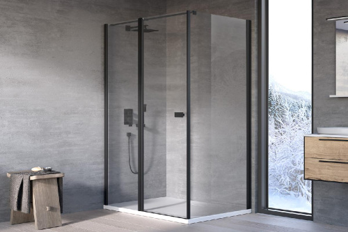 Душевая стенка Kolpa-San Polaris/Andromeda W 90 black transparent 515850