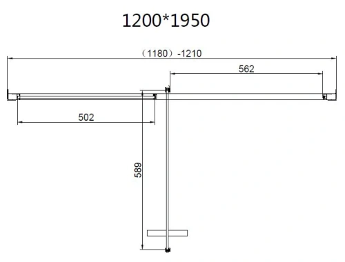 Душевой уголок Vincea Slim 8mm VSR-4SLP9012CLG