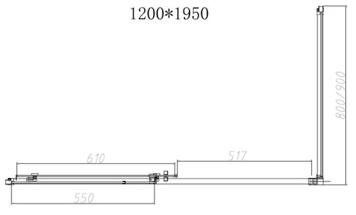 Душевой уголок Vincea Slim-N VSR-4SN8012CL