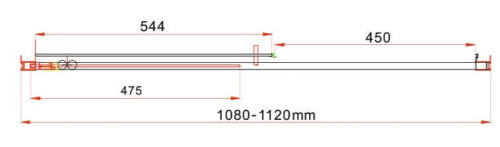 Душевая дверь Vincea Garda VDS-1G110CLB