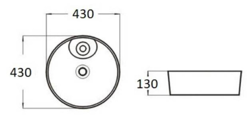 Умывальник CeramaLux D1306H020