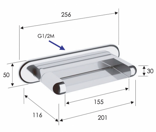 Излив настенный Remer 91NC
