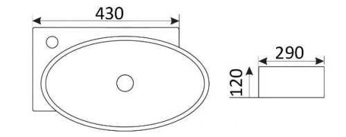Умывальник CeramaLux 9100R