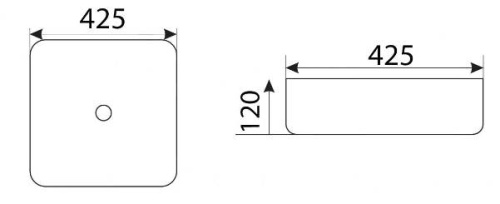 Умывальник CeramaLux D1305H004