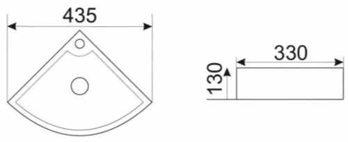 Умывальник CeramaLux 9067B