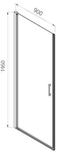 Душевой уголок Vincea Alpha VSR-3ALP9090MT