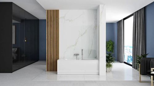 Шторка на ванную Rea Lagos Fix chrom 70 W5674