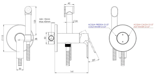 Гигиенический душ Mariani Kali B00185KLW