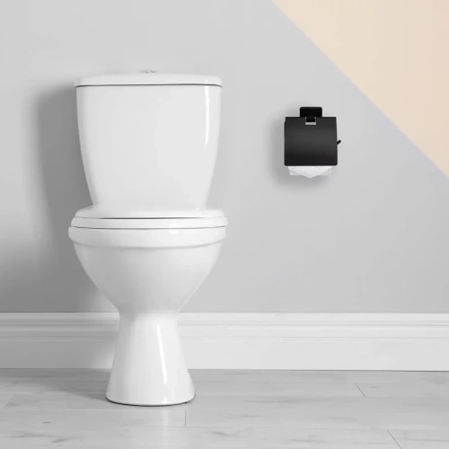 Бумагодержатель Rea OSTE 05 Black Matt 80045