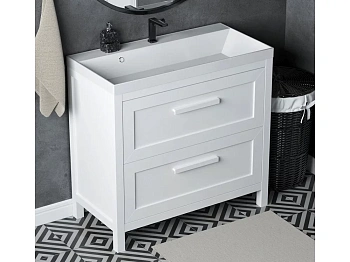 Тумба напольная Vela Фаворит массив 90Н (белый) TU67106