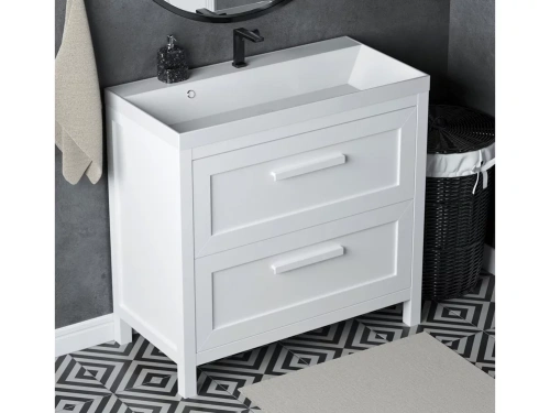 Тумба напольная Vela Фаворит массив 90Н (белый) TU67106