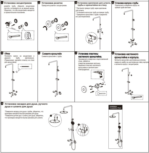 Душевая система Nemo Round NM-9012RG rose gold