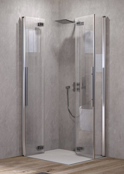 Душевой уголок Kolpa-San Polaris Fold Q 90 silver brill transparent 516100