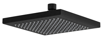 Верхний душ с шарнирным соединением 20 см Remer 359SSNOX, черный матовый